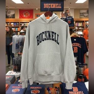 Gray Champion Bucknell Sweatshirt- unisex -like new! 🧡 💙